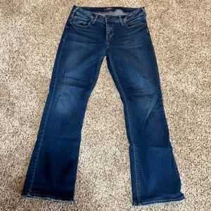 Silver Avery slim boot 32x31 stains on back of leg